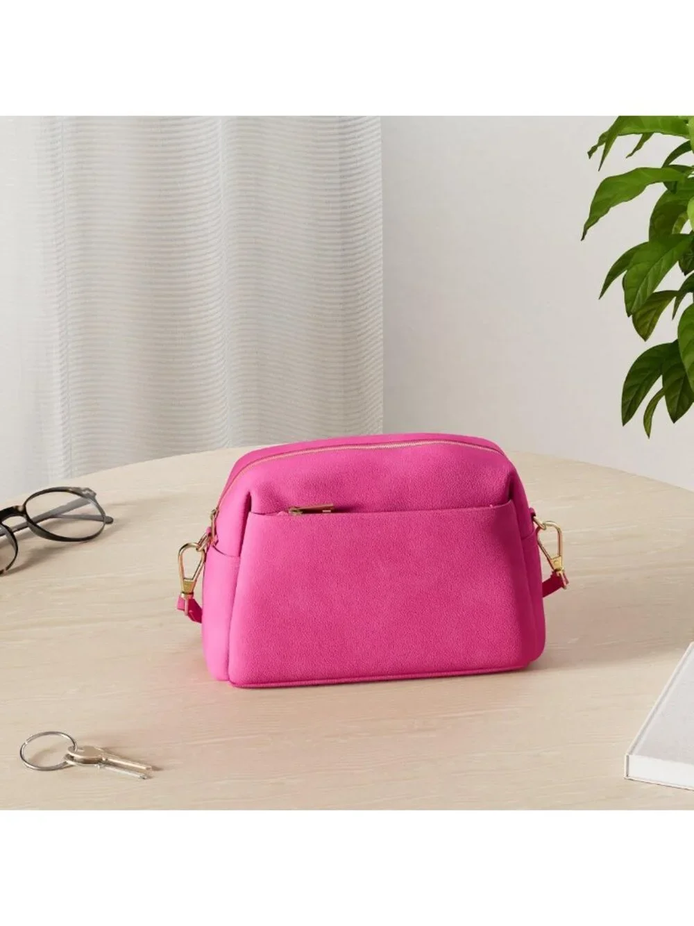 Stylish Triple Zip Small Crossbody Bag | Versatile, Lightweight & Functional